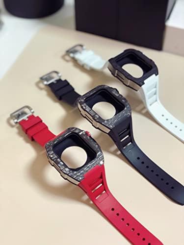 Kavju Novi komplet za modifikaciju za Apple Watch seriju 7 45mm metalna futrola + silikonska traka