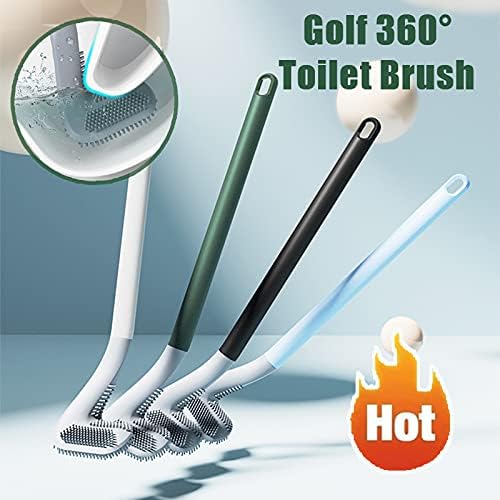 Golf toaletna četka, fleksibilna silikonska toaletna četka 360 ° HOAL HOAL četka za kupatilo, zidni