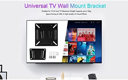 Monitor Wall Mount za većinu 12-24 televizora za televizore univerzalnog niskog profila RV TV Zidni nosač, do 100x100mm maks. Težina 10kg odgovara malom nosaču montaže