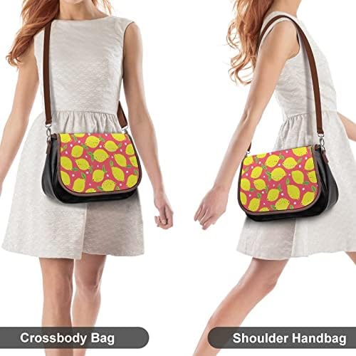 Lemons kožni srednji ramena torba modne casual križnih torbi sa remenom