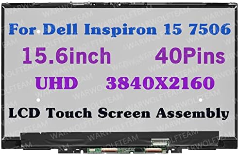 Warwolftaam 15.6inch LCD LED 3840x2160 UHD 4K IPS 40Pins Digitalizator za zamjenu zaslona zaslona za digitalizaciju