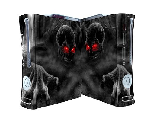 Bundle Monster Vinyl Skins Dodatak Za Xbox 360 Game Console - Cover Naljepnica Za Zaštitu Prednje Ploče Art Decal-Lobanja Crvenih Očiju