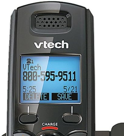 VTech DS6101-11 DECT 6.0 2-linijski Akumulatorski telefon sa dodatkom, Crni