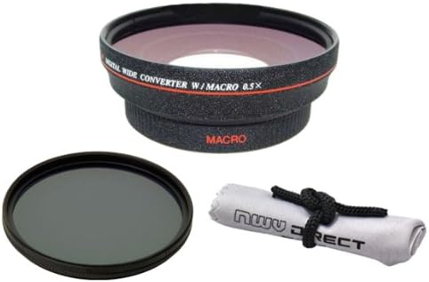 Canon Vixia HF M500 0,5x Širok kutni objektiv sa makro + stepeničnim prstenom + 82 mm kružnog polarizacijskog