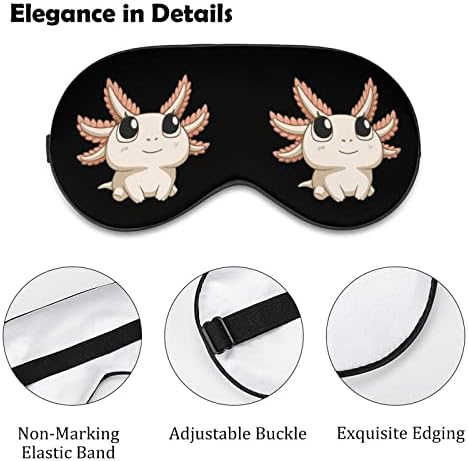 Slatka maska ​​za spavanje Axolotl izdržljiva zaleba za mekana maska ​​za meke za oči sa podesivim