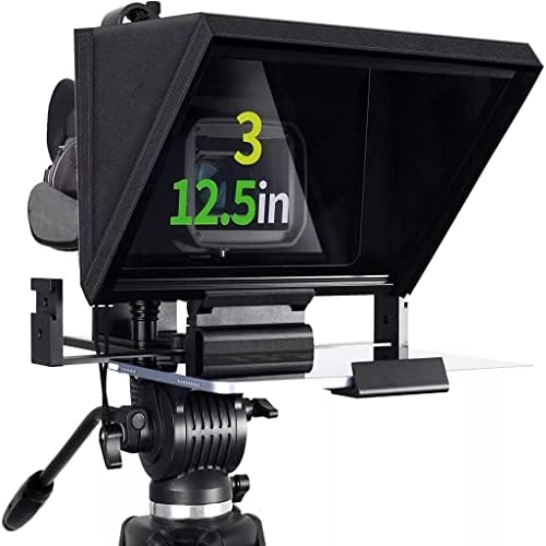 Ldchnh metalni Teleprompter za tablete od 12,9 sa 12 podesivim kaljenim optičkim staklom, podržava širokokutni kamkorder/objektiv kamere