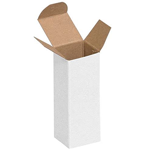 Aviditi bijele sklopive poklon kutije, 3 x 3 x 10, pakovanje od 250 komada, jednostavno sastavljanje