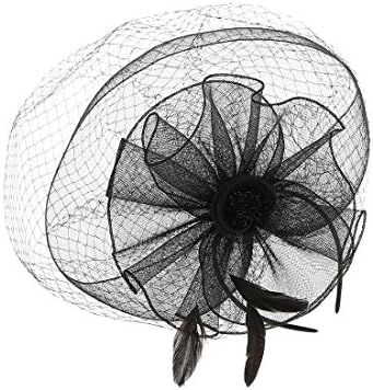 Žene Fascinatori šeširi Kentucky Derby Pillbox šešir koktel čajanka kopča za kosu pokrivala za glavu sa velom