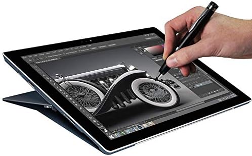Navitech crna mini fine tačna digitalna aktivna olovka Stylus kompatibilna sa Alcatel A30