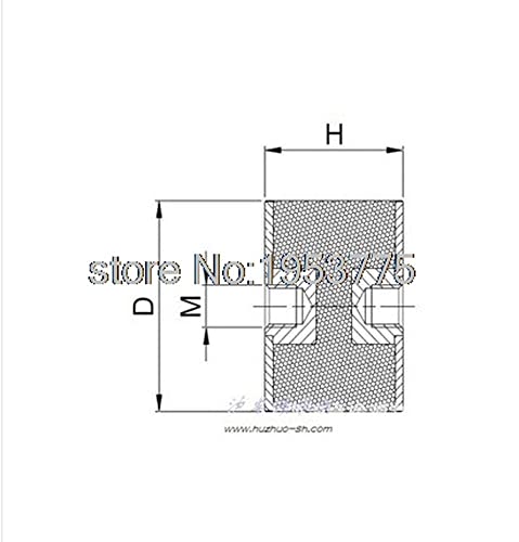 2pcs 20x30xm5 m5 DD tipa gumenim nosačem za vibraciju Silentblock base blok