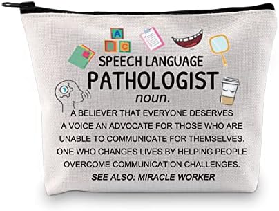 Xyanfa SLP Definicija Jezik govora patolog šminke torba za govornu terapiju poklon SLP zahvalnost