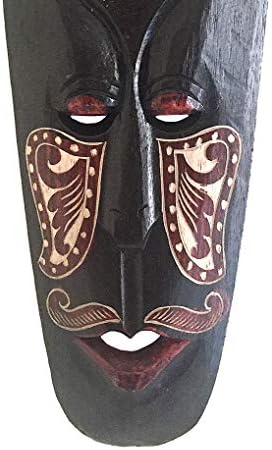 Nareegreen afrička maska ​​Zidna viseća dekormenska plemena i zaštitna maska, velika 21 širina 7