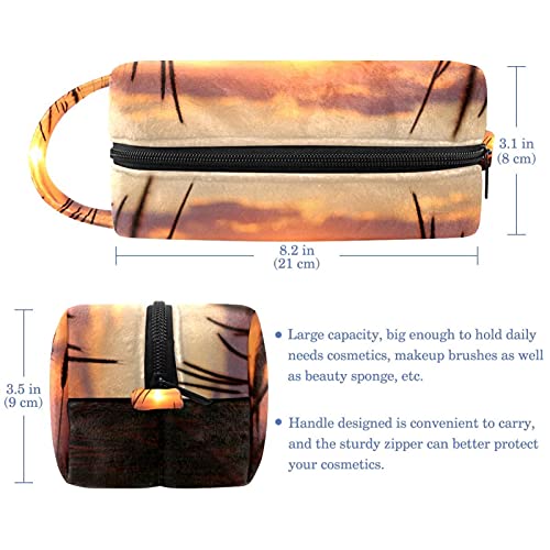 Torba za šminku Travel Kozmetička torba zalazak sunca priroda u večernji toaletni vrećica Organizator