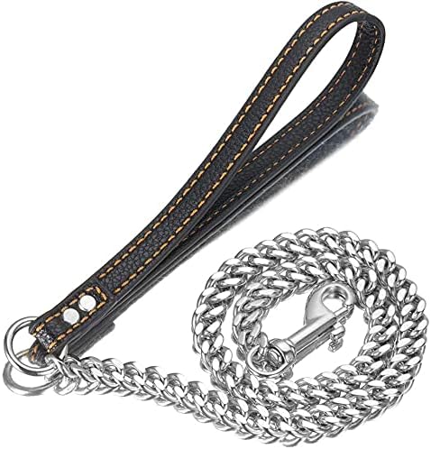 Aiyidi jaki zlatni / srebrni lanac za pse uzici 3FT 5ft od nehrđajućeg čelika 12 mm Curb kubanski link