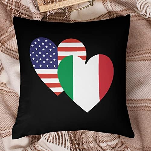 Italija Američka jastuk za zastavu za jastuk za jastuk sa jastučnice sa zatvaračem za jastuk sa zatvaračem