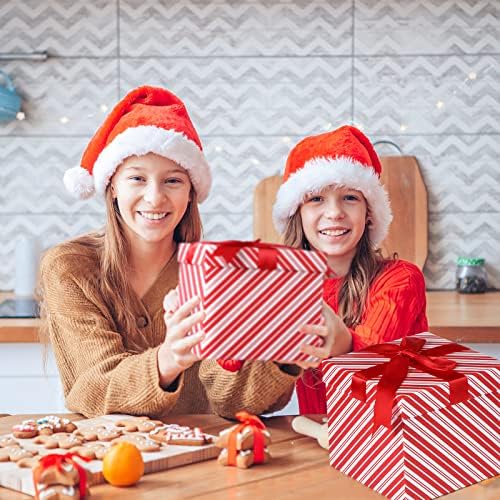 4 kom božićne kutije na božićnim kutijama na tvrdom xmas božićne kutije crvene bijele cipele s božićnim poklopcima