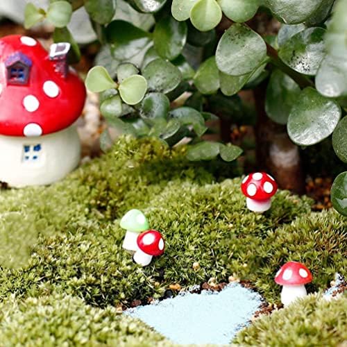 Tofficu gljive dekor gljiva 40pcs minijaturni gljive figurice smola gljive Micro pejzaž za kućne kućne