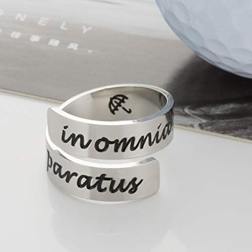 omodofo Inspirational motivacijski prsten podesiv personalizirani nehrđajući čelik Spiral