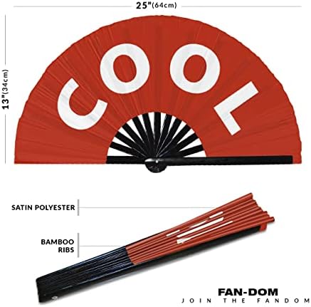 Cool Hand Fan preklopni ventilator za ručni ventilator SMRANY GAG SLANG Riječi izrazi Izjave Pokloni Festival Dodatna oprema Rave ručni krug ventilatora ventilatora