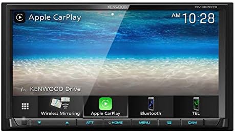 Kenwood DMX9707S 6,95-inčni kapacitivni ekran osetljiv na dodir, automobilski stereo, ožičeni i bežični Carplay i Android Auto, Bluetooth, AM / FM radio, MP3 uređaj, USB port, dvostruka din, siriusxm