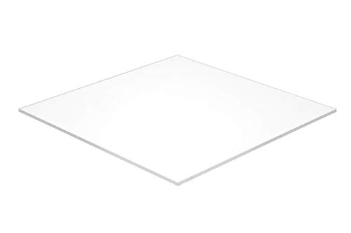 Falken dizajn akrilni pleksiglas, bijeli prozirni 32%, 10 x 10x 1/8