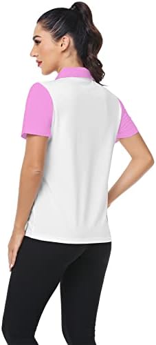LLDress Ženske golf polo majice kratki rukav, golf odjeća okupljala lagan atletski ispis teniski