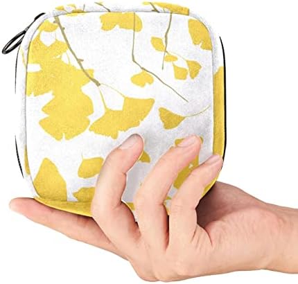 Žuta Ginkgo Biloba torba za čuvanje higijenskih uložaka prenosiva torba za Periodni komplet jastučići