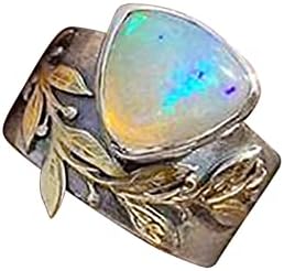 FING FINGER prstenovi Vintage Exquisite Dame ostavlja Opal Diamond Ring za žene Nakit