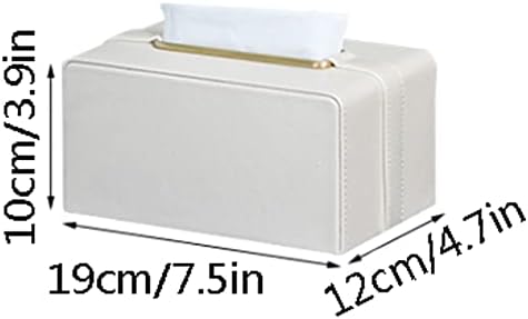 Kutija tkiva / držač tkiva kutija za tkivo pokrov pravokutni kožni ukrasni držač organizator za kupaonicu