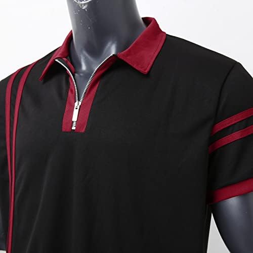 Muški ljetni polo T majica casual kratki rukav Tee vrhovi zatvarača sa sigurnosnim fit sportom Golf polos Tuničke majice