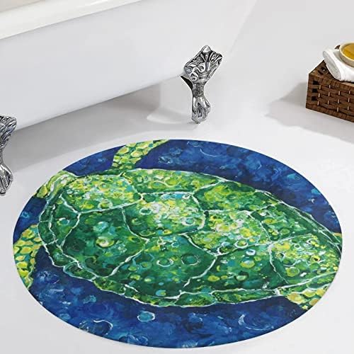 Zelena kornjača Umjetnost mekog područja za spavaću sobu dnevne sobe Rugsy Girls Carpets za dnevni boravak Rug za pranje za spavaće sobe Teen Soba Dorm Slatka soba Rug Decor31.4 × 31.4in