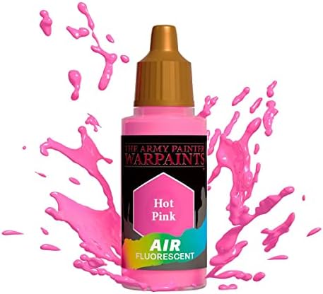 Army Painter Warpaint Air Fluorescent Hot Pink-akrilna netoksična, jako pigmentirana boja na bazi vode za stolne uloge, igre na ploči i Wargames minijaturne modele