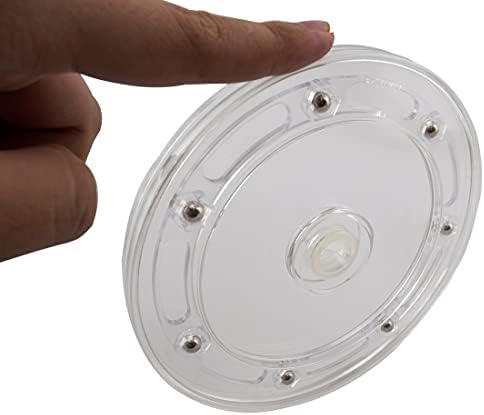SDTC Tech 2 Pack 3 inčni Lazy Susan gramofon Organizator 360 stepeni rotirajući okretni okrugli prozirni