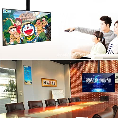 Yuankexiang stropni TV zidni nosač, visina podesiva s nagibom i okretni stropni TV nosač za većinu 40 43 50 55 60 75 80 inčni LED / LCD / OLED / plazma ravni i zakrivljeni TV do 70 kg