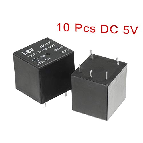 Novi Lon0167 10pcs DC Featured 5V Coil SPDT pouzdana efikasnost 1no+1NC 5p Power Electromagnetic Relay DIN