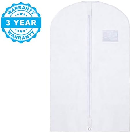 Plixio 40 Clear White viseće torbe za odjeću za ostavu u ormaru - Odjeća, kaput, plesni Kostimi, torbe