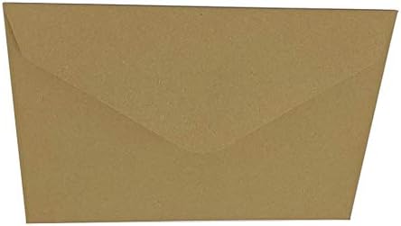 4x6 kraft koverte od papira izrađene od recikliranog papira - odlično za povratne informacije za vjenčanje