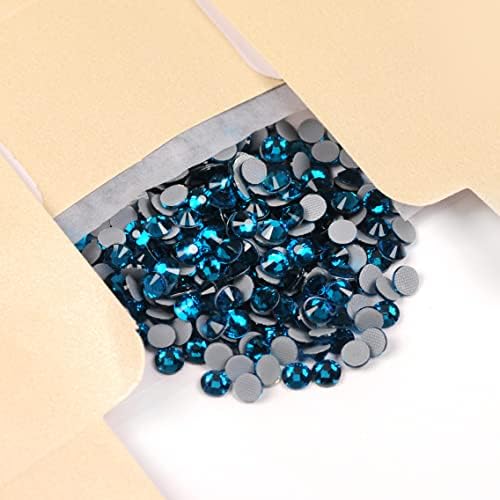 SS4 1440pcs plavi zircon željezo na rhinestones vruće ispravke kristalno rhinestones Strass Gvožđe na kamenje šivanje tekstilne tkanine odjeće