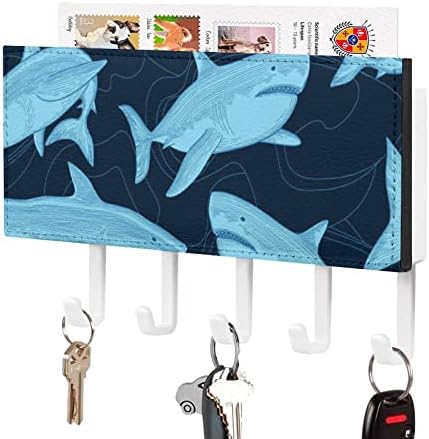 Morski pas Ocean Sea Life Riblji ključ i držač pošte za zidni ukrasni modernim nosačima na zidu