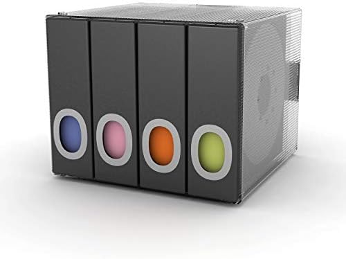 Atlantic Polypropilenski rukav Disk organizator - Stack & Lock, kategorizirajte CD-ove u 4 veziva u boji