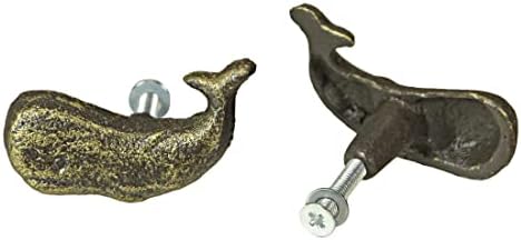 Zeckos set od 6 rustikalnog bronzanog finisa ladica za kitove od lijevanog željeza povlači ukrasni gumbe