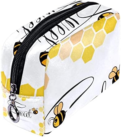 Torbi za putni šminke, kozmetička torba Make up Organizator Organizator, za žensku torbicu za toaletne potrepštine Četke, crtane pčele leteće