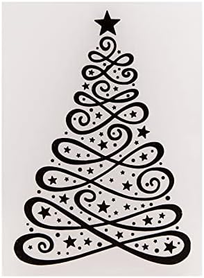 NZJ Merry Božićne ukrase stabla mape plastične reljefne mape za izradu kartica za izradu kartica i drugih zanata papira