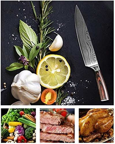 Kuhinjski Kuhinjski kuharski nož Set noža od nehrđajućeg čelika japanski 7cr17 440C imitacija visokog ugljika Damask Santoku kovanje hljeba kuhinjski nož za domaćinstvo proizvodi