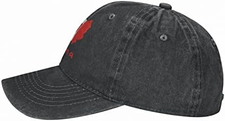 GLOOOB Zastava Colima karta Unisex Podesiva kapa kamiondžije kape Tata bejzbol kape pamuk kauboj šešir crna