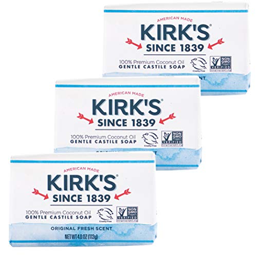 Kirk Kastilja Bar sapun Clean sapun za muškarce, žene & amp; djeca| Premium kokosovo ulje | Sensitive skin Formula,