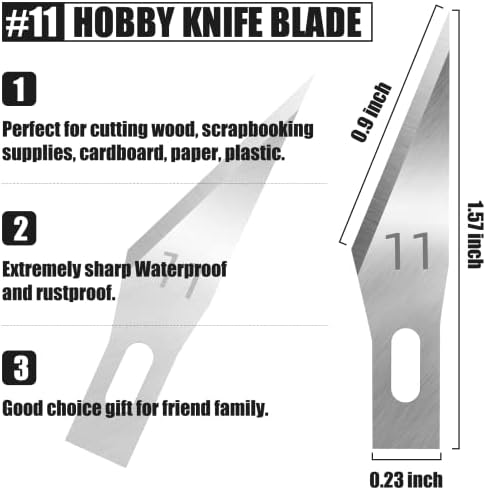 Exacto nož Craft nož hobi nož 74 pakovanje sa 4 Upgrade Sharp hobi noževi i 70 Rezervni nož oštrice,