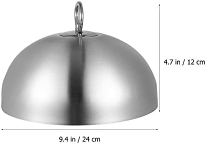 WPYYI 1kom 20/24/26 / 28cm poklopac odreska od nerđajućeg čelika Teppanyaki kupola poklopac posude protiv