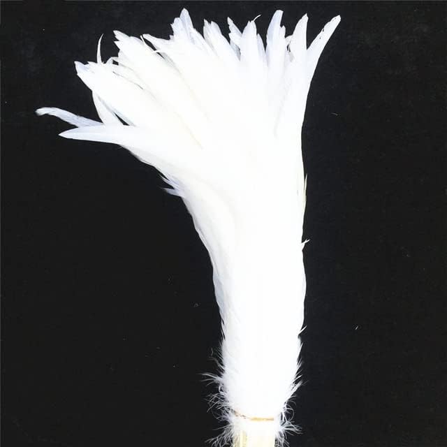 Zamihalaa-Rose Rooster Coque rep pero 40-45cm / 16-18 Crni petao perje za zanate vjenčanje perje