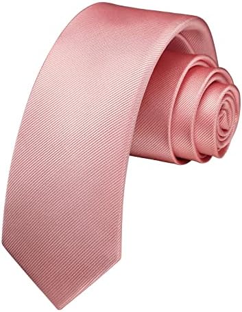 HISDERN čvrste kravate za muškarce mršave muške kravate klasične tkane satenske formalne vjenčane